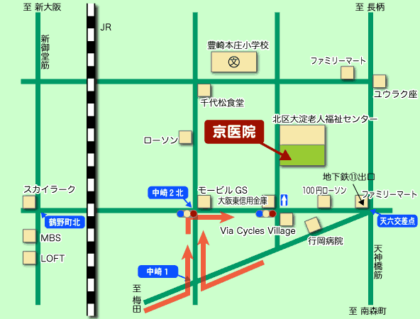 京医院 地図